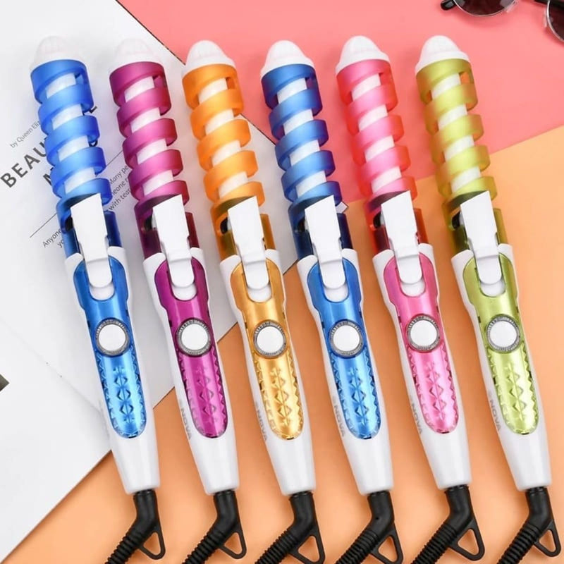 Modelador de Cachos Automático Profissional Bivolt com Tecnologia de Cerâmica, Espiral, Anti-Frizz, 2 em 1, Para Cachos Perfeitos, Duradouros e Sem Queimar os Fios, cores sortidas
