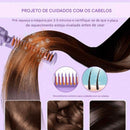 Mini Pente Alisador de Cabelo Sem Fio Recarregável Por USB Anti-Frizz Portátil, Escova Elétrica Compacta, Design Leve, Temperatura Ajustável, Ideal para Viagens e Uso Diário