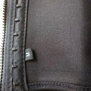 Cinta Modeladora de Cintura Dupla Compreensão Redutor de Medidas Zíper Preta