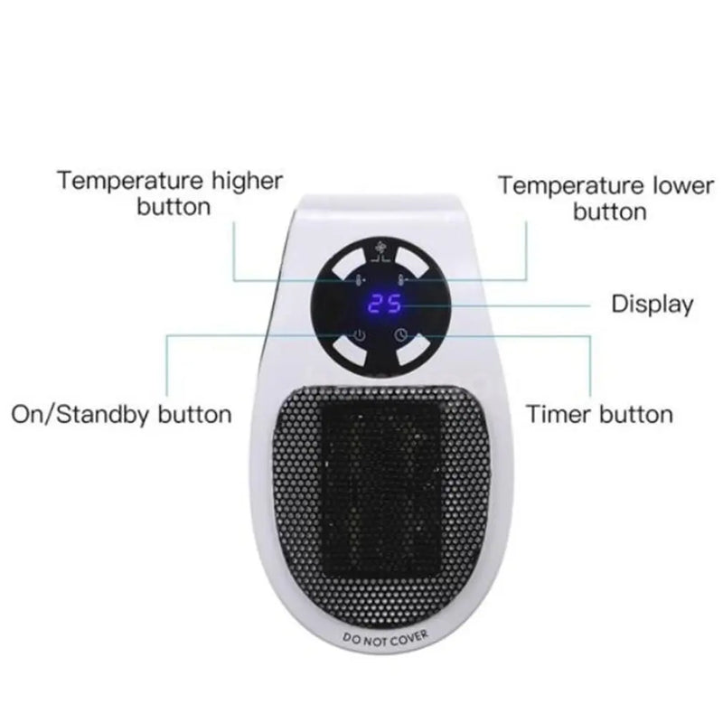 Mini Aquecedor Elétrico de Ambiente