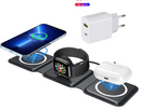 Carregador por Indução 3 em 1  Portatil