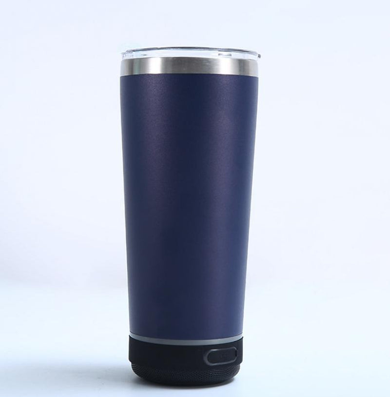 Copo para carro em aço inoxidável com alto-falante Bluetooth 304