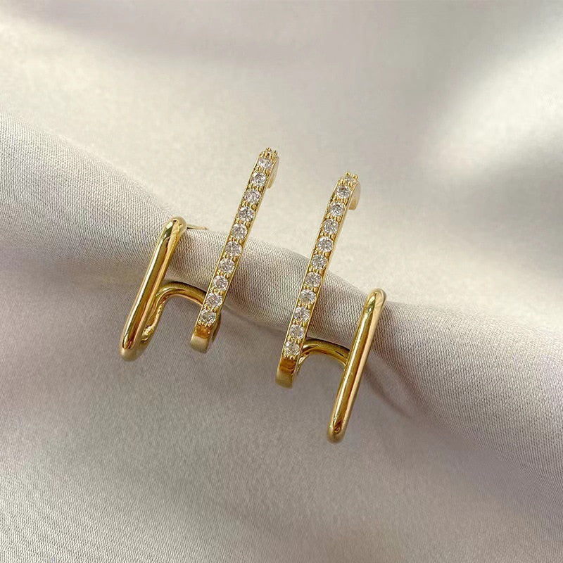 Brinco Ear Hook Dois Filetes