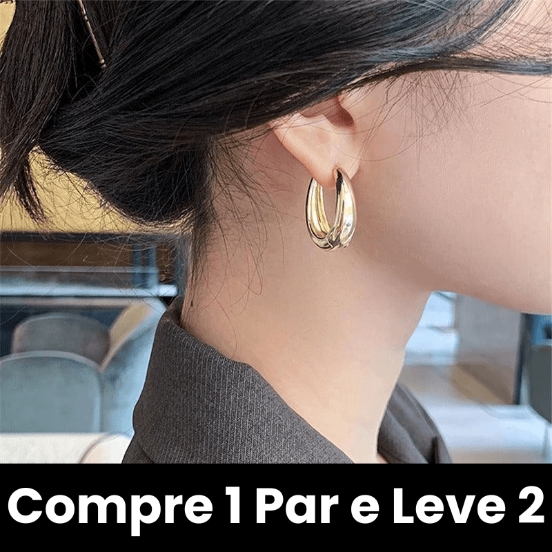 Brinco de Argola Vintage - COMPRE 1 PAR E LEVE 2