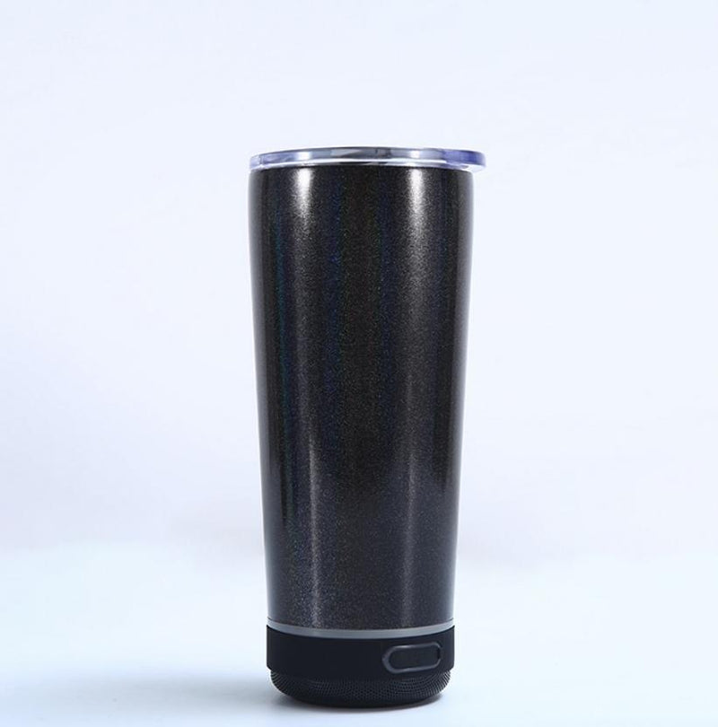 Copo para carro em aço inoxidável com alto-falante Bluetooth 304